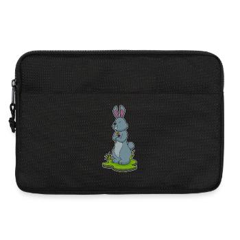 Bunny Flowers - Laptop bag 13" - black - Front