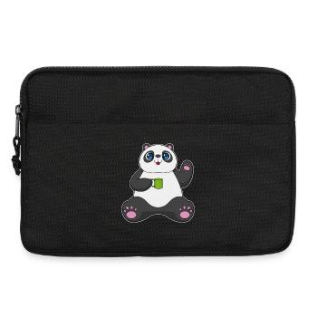 Panda Becher - Laptoptasche 13" - Schwarz - Vorne