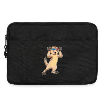 Meerkat Glasses - Laptop bag 13" - black - Front