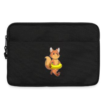 Fuchs Schwimmen Schwimmring Sommer - Laptoptasche 13" - Schwarz - Vorne