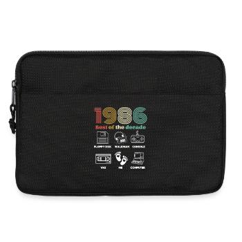 Best of the Decade 1986 - Birthday Humor - Laptop bag 13" - black - Front