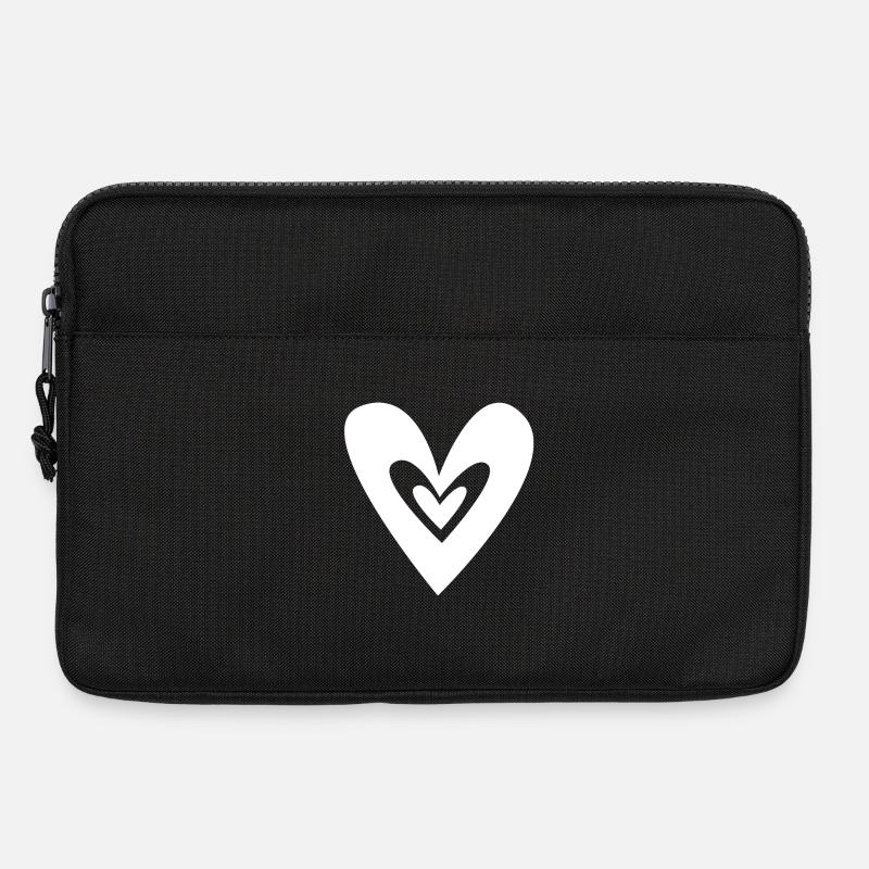 Herz Herze - Laptoptasche 13" - Schwarz