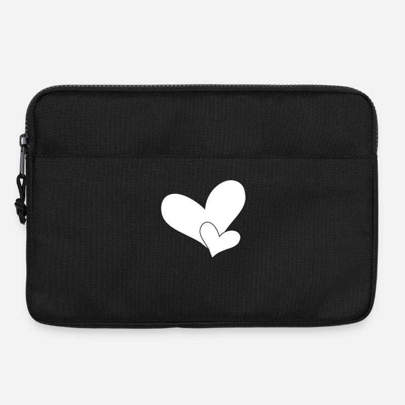 Herz Herze - Laptoptasche 13" - Schwarz