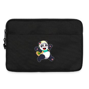 Panda Schüler Rucksack Schule - Laptoptasche 13" - Schwarz - Vorne