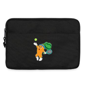 Raquette de tennis à carotte - Sacoche pour ordinateur portable 13 pouces - noir - Devant