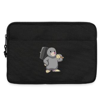 Maulwurf Handwerker Hammer Handwerk - Laptoptasche 13" - Schwarz - Vorne