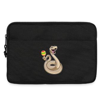 Snake Musician Rattle Music - Laptop bag 13" - black - Front