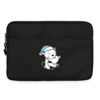 Katze Katzenrasse American Bobtail - Laptoptasche 13" - Schwarz - Vorne