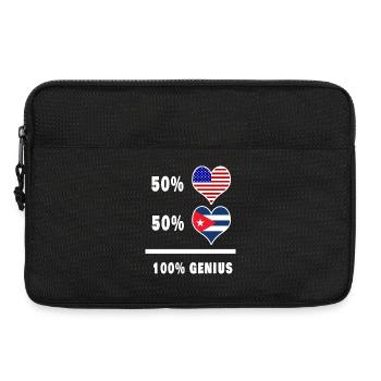 Design de drapeau impressionnant des États-Unis et - Sacoche pour ordinateur portable 13 pouces - noir - Devant