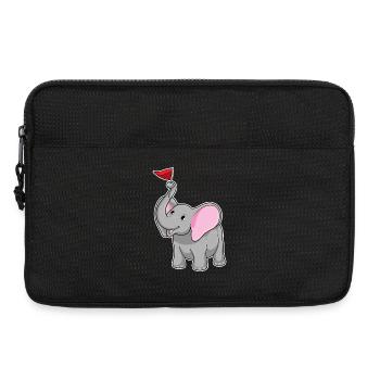 Elephant Flag - Laptop bag 13" - black - Front