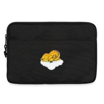 Giraffe Schlafen Wolke - Laptoptasche 13" - Schwarz - Vorne