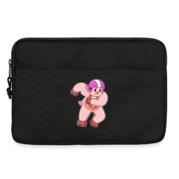 Pig American Football Sports - Laptop bag 13" - black - Front