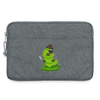 Épée de pirate chenille - Sacoche pour ordinateur portable 13 pouces - gris chiné - Devant