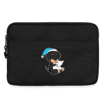 Chien Race de chien Teckel Teckel - Sacoche pour ordinateur portable 13 pouces - noir - Devant