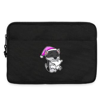 Chien race de chien Siberian Husky - Sacoche pour ordinateur portable 13 pouces - noir - Devant