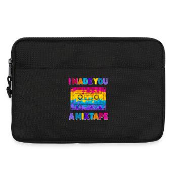 Retro Vintage I Made You A Mixtape 80's 90's Costu - Sacoche pour ordinateur portable 13 pouces - noir - Devant