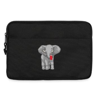 Elephant Mug to go - Laptop bag 13" - black - Front