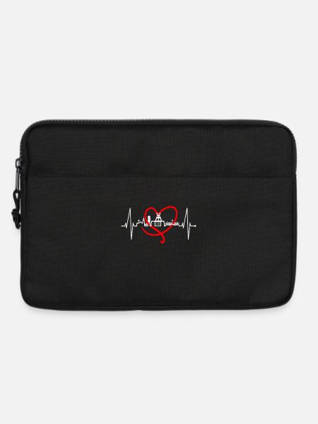 Bochum Herzschlag Bochumer Skyline Heimat Ruhrpott - Laptoptasche 13" - Schwarz
