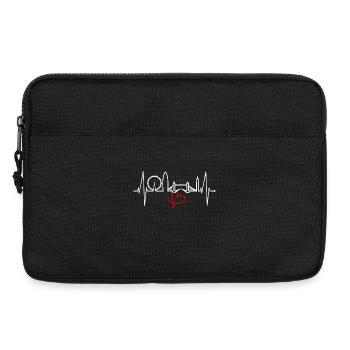 Londres Heartbeat Skyline Angleterre Heart Union Jack - Sacoche pour ordinateur portable 13 pouces - noir - Devant