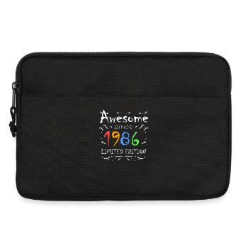 1986 - Fantastic since 1986 - Born in 1986 - Laptop bag 13" - black - Front