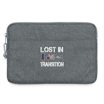 Lost In Transition Triathlete Triathlon - Laptop bag 13" - heather grey - Front