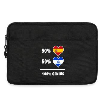 Israel und Spanien Genie / Geschenk - Laptoptasche 13" - Schwarz - Vorne