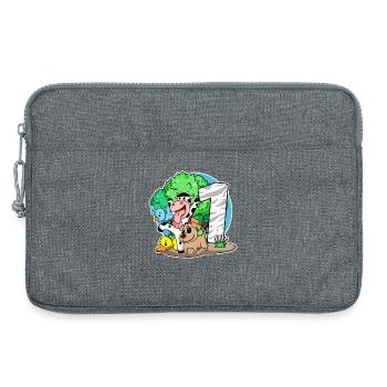 1er anniversaire Animaux mignons 1 an - Sacoche pour ordinateur portable 13 pouces - gris chiné - Devant