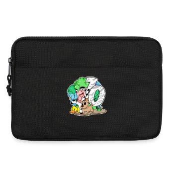 10. Geburtstag Niedliche Tiere 10 Jahre alt - Laptoptasche 13" - Schwarz - Vorne