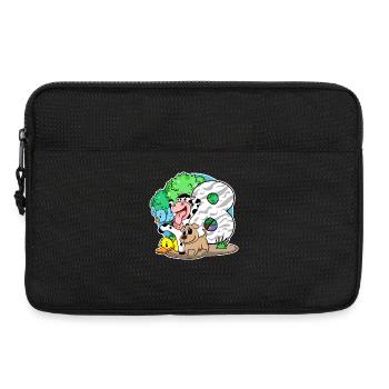 8. Geburtstag Niedliche Tiere 8 Jahre alt - Laptoptasche 13" - Schwarz - Vorne
