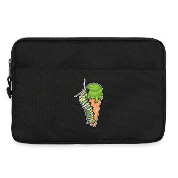 Glace gaufrée Chenille - Sacoche pour ordinateur portable 13 pouces - noir - Devant
