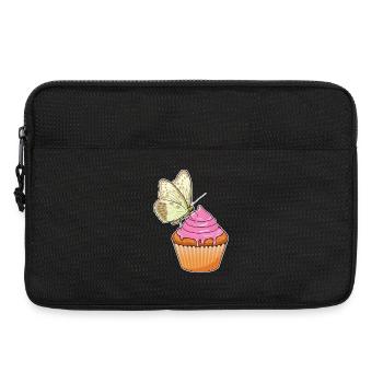 Muffin papillon - Sacoche pour ordinateur portable 13 pouces - noir - Devant