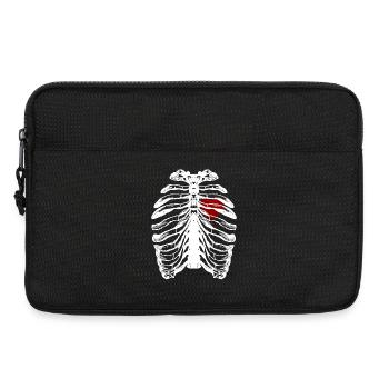 skeleton - Laptop bag 13" - black - Front