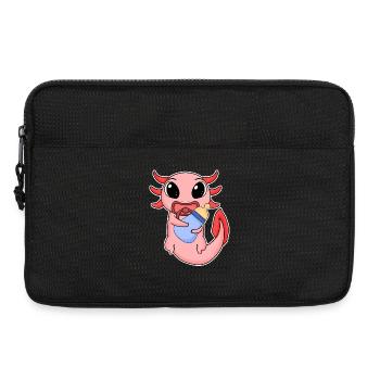 Baby Axolotl - Laptop bag 13" - black - Front