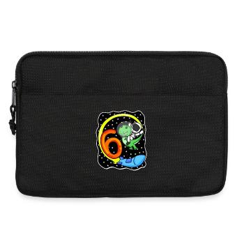 Young 6 years old dinosaur astronaut - Laptop bag 13" - black - Front