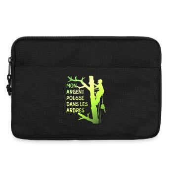 Mon argent pousse dans les arbres pour élagueur - Sacoche pour ordinateur portable 13 pouces - noir - Devant