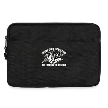For some sports you need a ball tri - Laptop bag 13" - black - Front