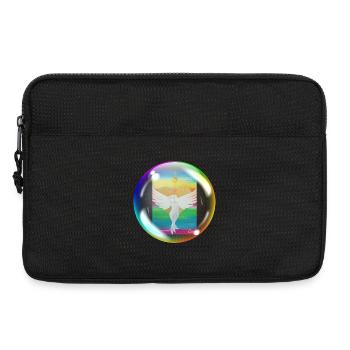 Regenbogen-Engel der Liebe Sonja Ariel von Staden - Laptoptasche 13" - Schwarz - Vorne