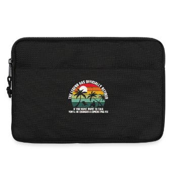 The legend is officially retired retirement - Laptop bag 13" - black - Front