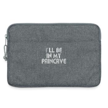 Je serai dans mon triathlon Paincave - Sacoche pour ordinateur portable 13 pouces - gris chiné - Devant