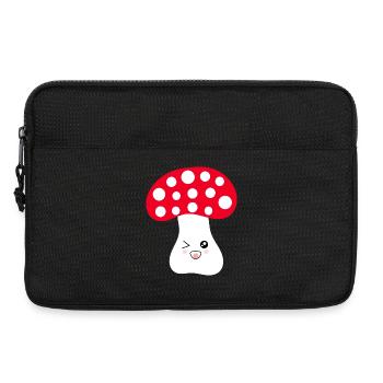 Toadstool, mushroom in the woods gift - Laptop bag 13" - black - Front