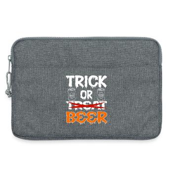 Halloween Trick or Treat Beer - Laptoptasche 13" - Grau meliert - Vorne
