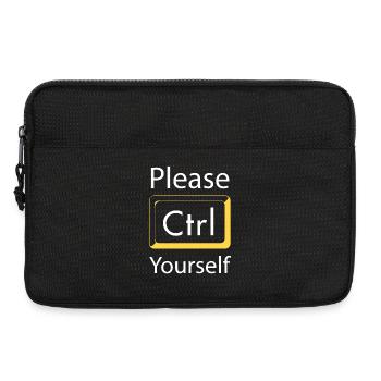 Please Ctrl yourself Gaming - Laptoptasche 13" - Schwarz - Vorne