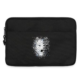 Citation religieuse Verset biblique - Sacoche pour ordinateur portable 13 pouces - noir - Devant