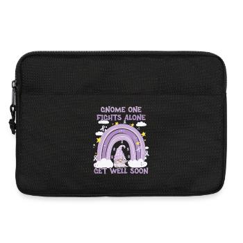 Gnome One Fights Alone Cancer Awareness - Laptop bag 13" - black - Front