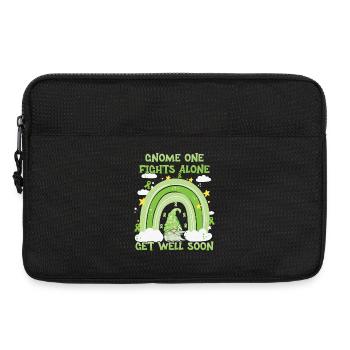 Gnome One Fights Alone Non Hodgkin - Laptop bag 13" - black - Front