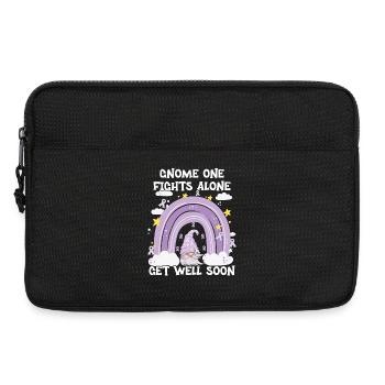 Gnome One Fights Alone Cancer Awareness - Laptop bag 13" - black - Front