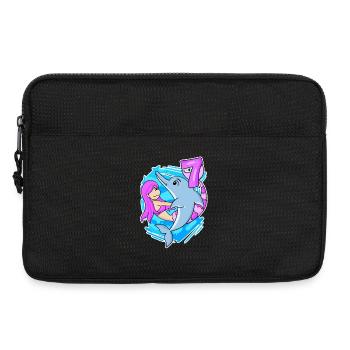 7ème anniversaire Fille 7 ans Sirène - Sacoche pour ordinateur portable 13 pouces - noir - Devant