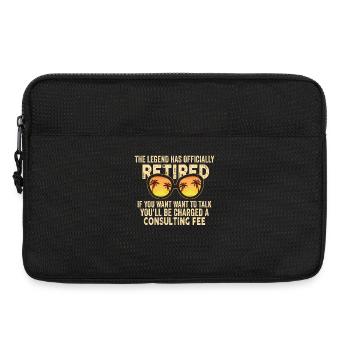 The legend is officially retired - Laptop bag 13" - black - Front