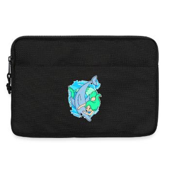 Delfin Meerjungfrau Mädchen Tochter Geschenk - Laptoptasche 13" - Schwarz - Vorne