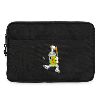 Bâtons de hockey sur glace - Sacoche pour ordinateur portable 13 pouces - noir - Devant